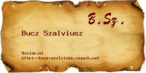 Bucz Szalviusz névjegykártya